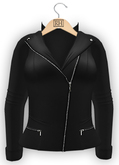 !Rebel Hope - Sherry Mesh Leather Jacket Black