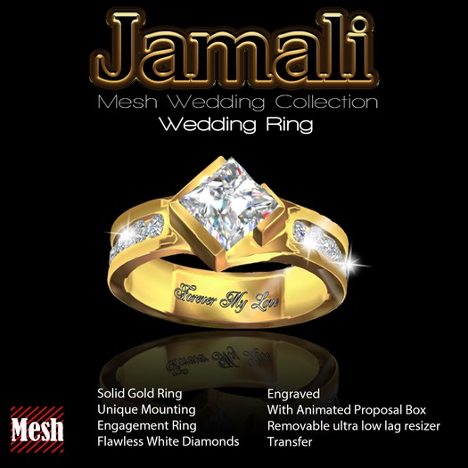 Exquisite Jamali Gold Engagement Ring