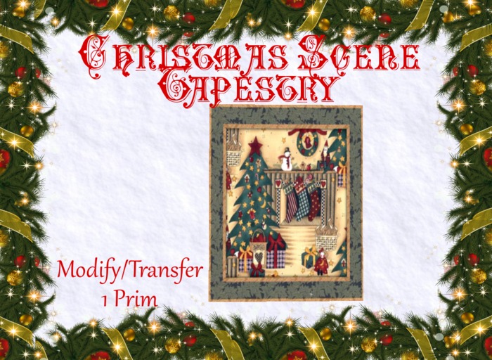 Christmas Scene Tapestry