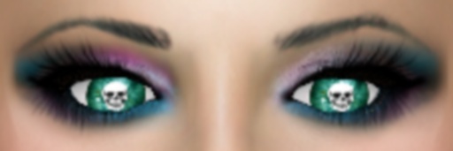 Skull Eyes green