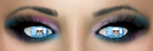 Skull Eyes blue 2