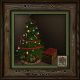 Rustic Holidays Seat w Tree 
