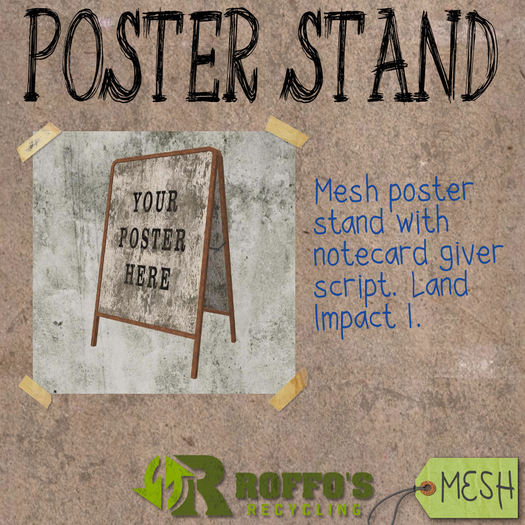 RRec Poster Stand