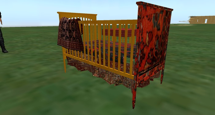 Gorby's Amazing Magickal Flying Crib (Golden Wood) fly flight, flying, aircraft swoop & hover, wheel and bank turns