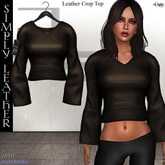 DE Designs - Simply Leather - Crop Top - Brown