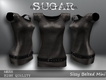 SUGAR Sissy Belted Mini - NATURAL