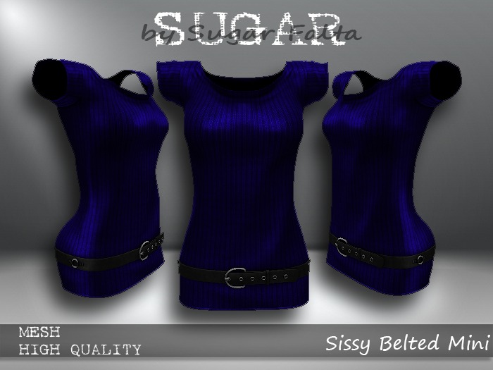 SUGAR Sissy Belted Mini - BLUE