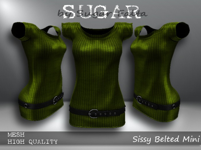 SUGAR Sissy Belted Mini - LIME