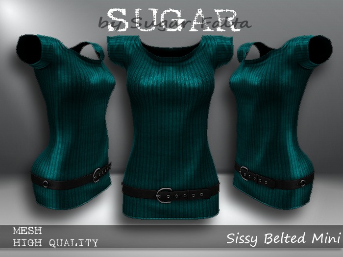 SUGAR Sissy Belted Mini - TEAL