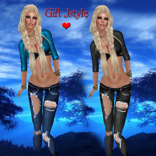 2 OUTFIT JEANS+TOP