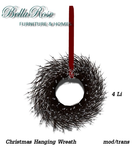Bellarose Christmas Hanging Wreath