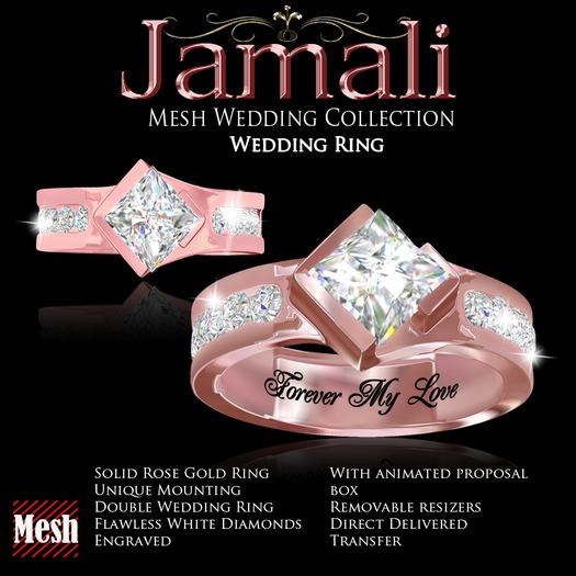 Exquisite Jamali Platinum Mesh Wedding Collection