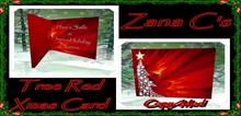 Xmas Card Red TreeBOXED