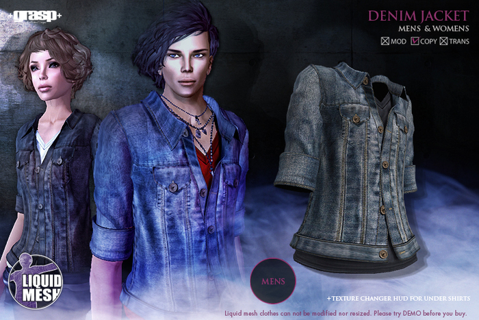 +grasp+/Denim jacket(LQ)/Blue/Mens