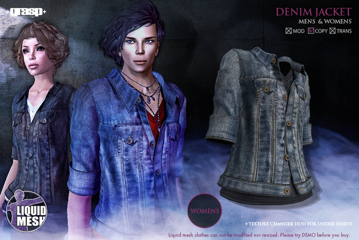 +grasp+/Denim jacket(LQ)/Blue/Womens