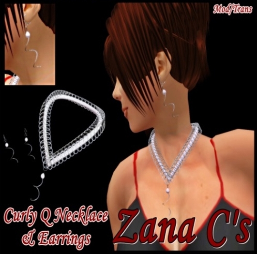 Curly Q NecklaceBOXED