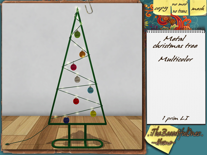 .:TBO Home:. Metal christmas tree - multicolor