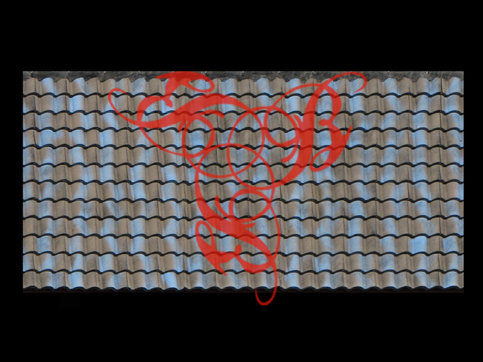 Fancy Ceramic Barrel Tile Roof with Full Perm Texture Included 1523