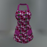 Pink Winter Mittens Mesh Apron