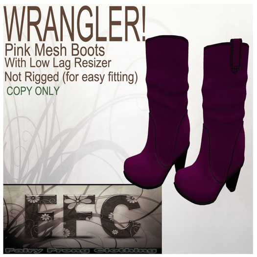 Wrangler! Pink Boots