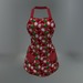 Red Winter Mittens Mesh Apron