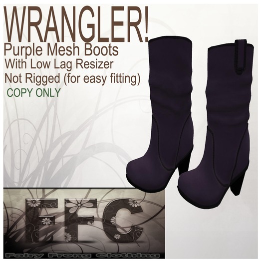 Wrangler! Purple Boots