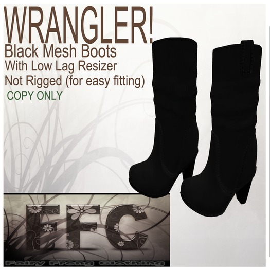 Wrangler! Black Boots