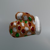 Orange Winter Mittens Mesh Oven Mitts