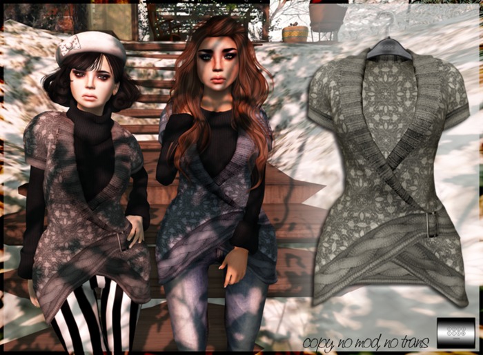 Woolly Wrap "gray" (mesh) - even.flow