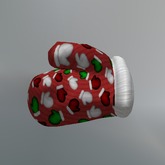 Red Winter Mittens Mesh Oven Mitts