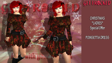 GET FROCKED - Poinsettia Christmas Dress