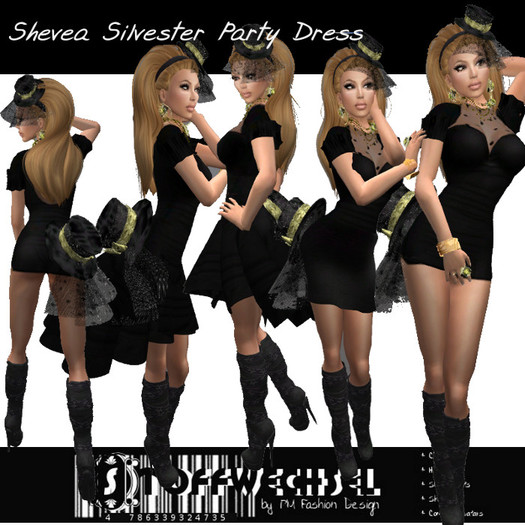 [Stoffwechsel] Shevea *Part Mesh* Slivester Dress black