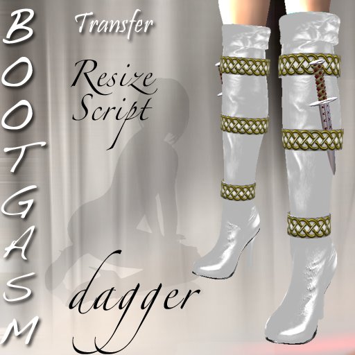 Bootgasm Dagger Boots White