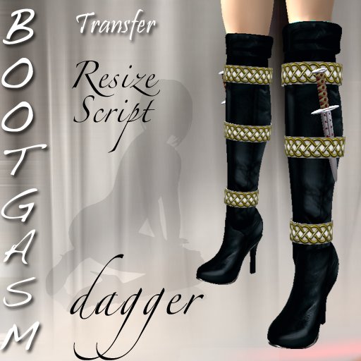 Bootgasm Dagger Boots Black