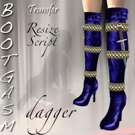 Bootgasm Dagger Boots Blue