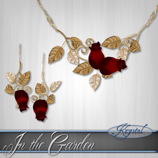 ::: Krystal ::: In the Garden - Jewelry Set - Gold