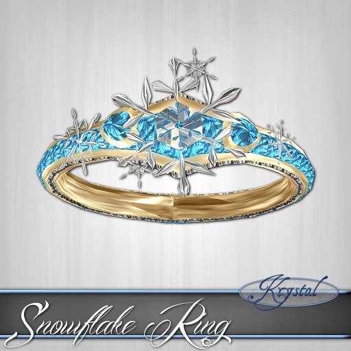 ::: Krystal ::: Snowflake Ring - Gold - Labradorite
