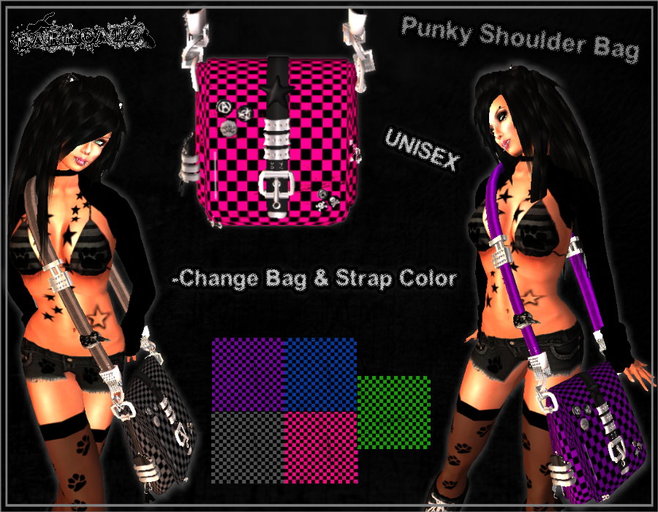 ::DarKCatZ:: Punky Shoulder Bag (Color Change)