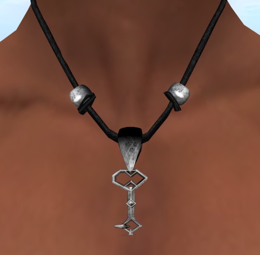 Men's Thorin's Key Leather Necklace