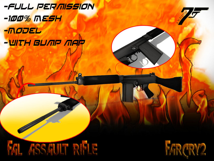 Second Life Marketplace - [Full Permission] FAL Assault Rifle
