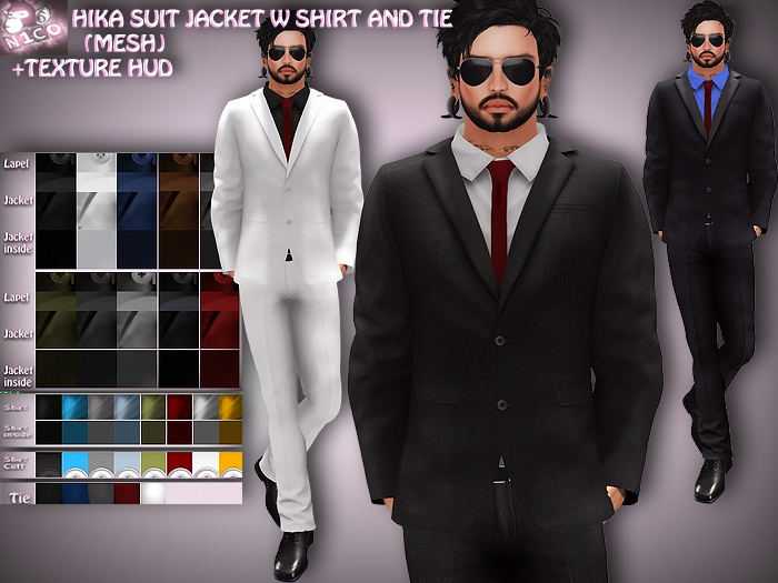 N1CO Hika Suit Jacket w Tie (mesh) DEMO (boxed)