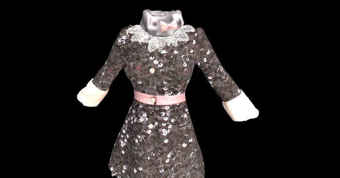 BLACK WINTER COAT MESH L/XL