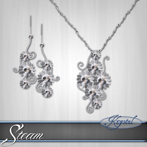 ::: Krystal ::: Steam - Jewelry Set - Silver