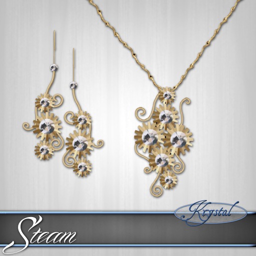 ::: Krystal ::: Steam - Jewelry Set - Gold