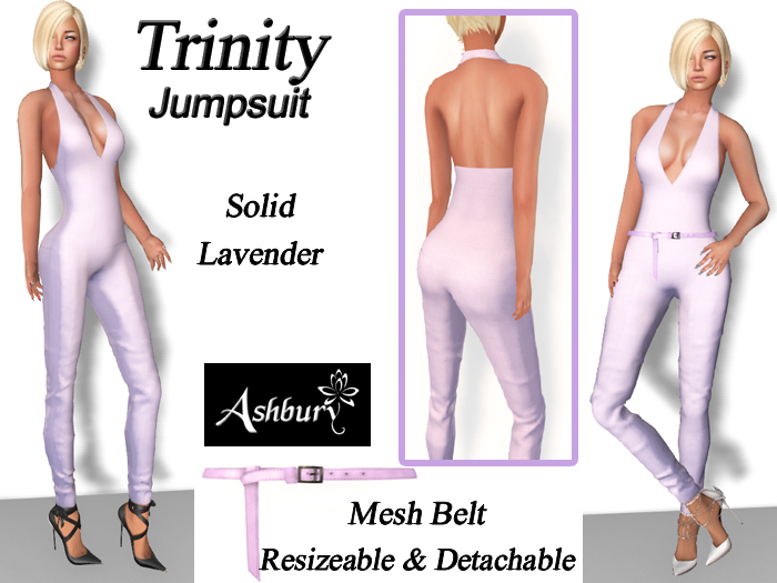 [ASHBURY] Trinity Jumpsuit Lavendar