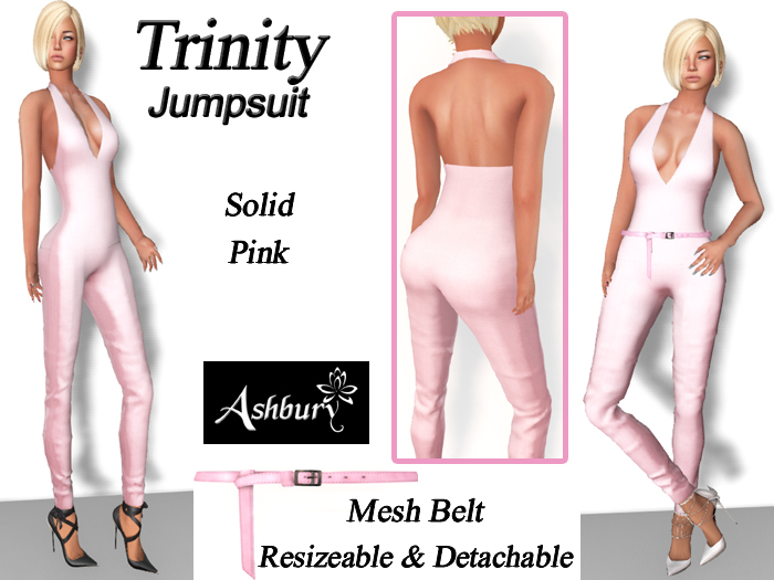 [ASHBURY] Trinity Jumpsuit Pink