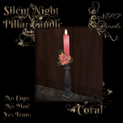 NSP Silent Night Candlestick (Coral)