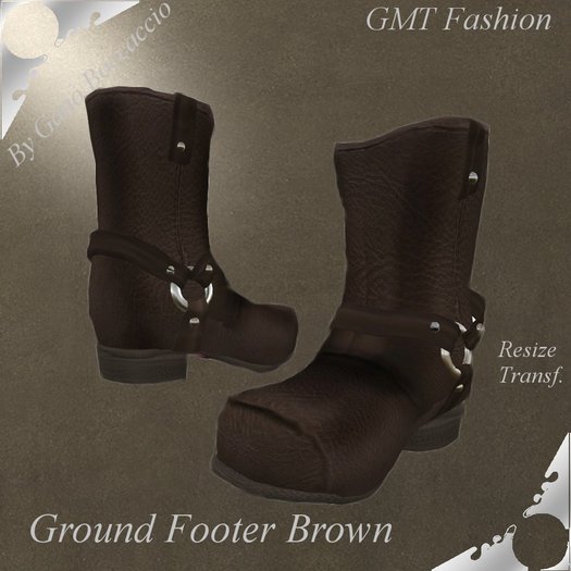 *** GMT Ground Footer Brown ***   MARTIAL Boots For Man