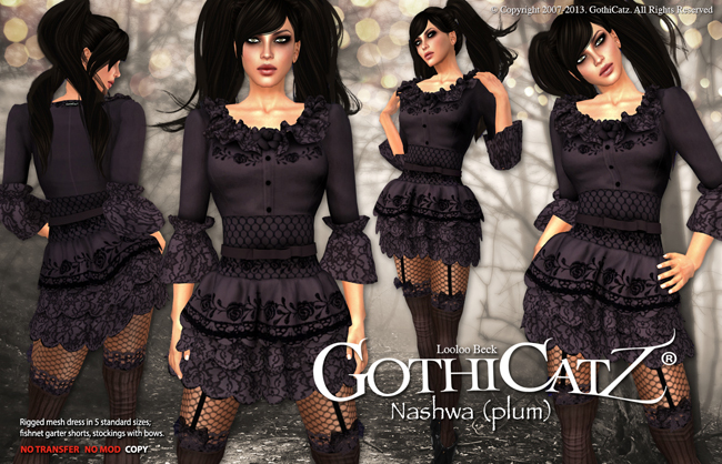 >>GothiCatz<< Nashwa (plum)