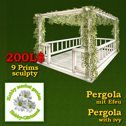 pergola with ivy